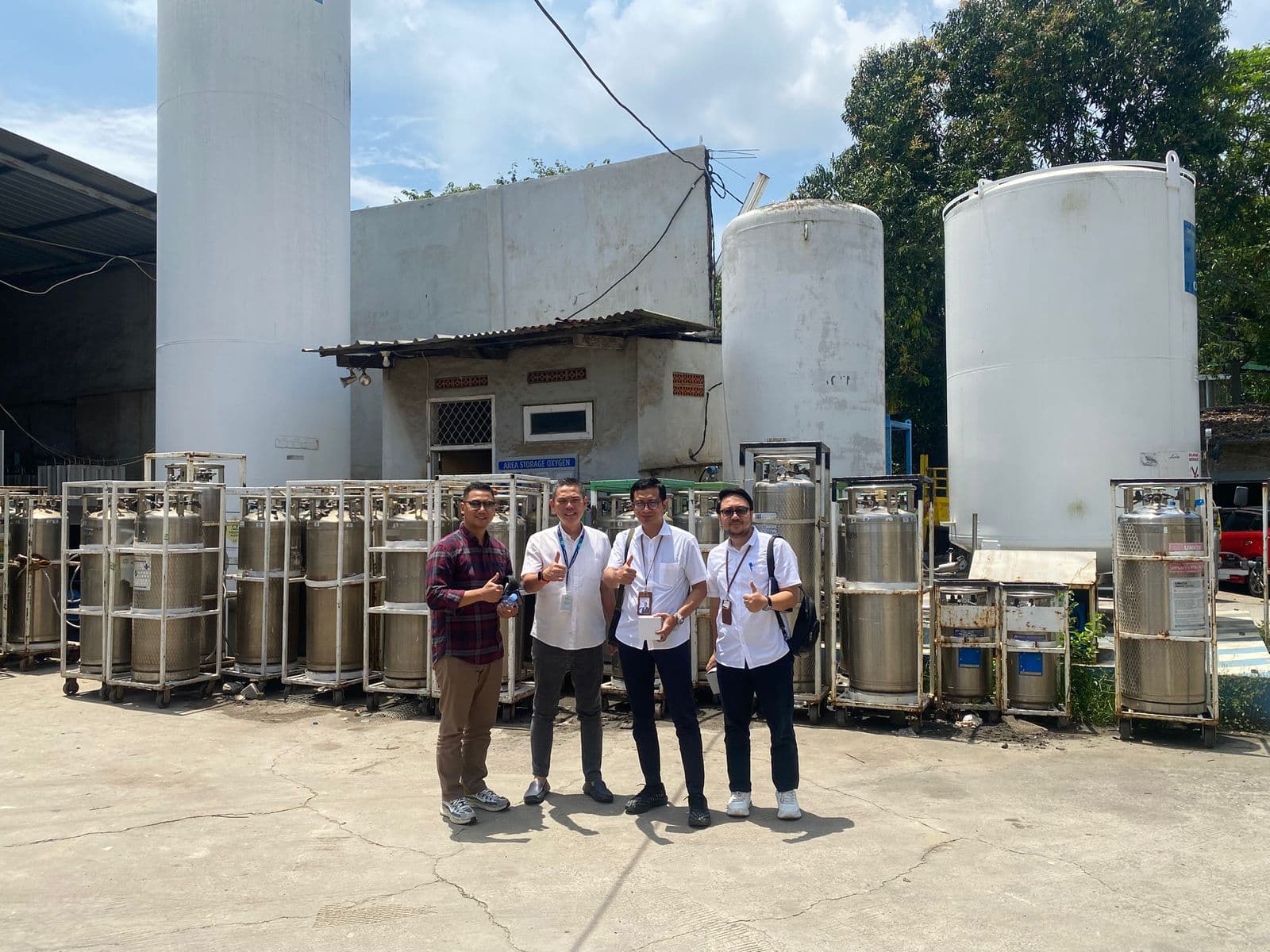 PT Lapan Alpha Kirana Kunjungi PT Gasindo Andalan Sukses Jajaki Bisnis Gas Medis